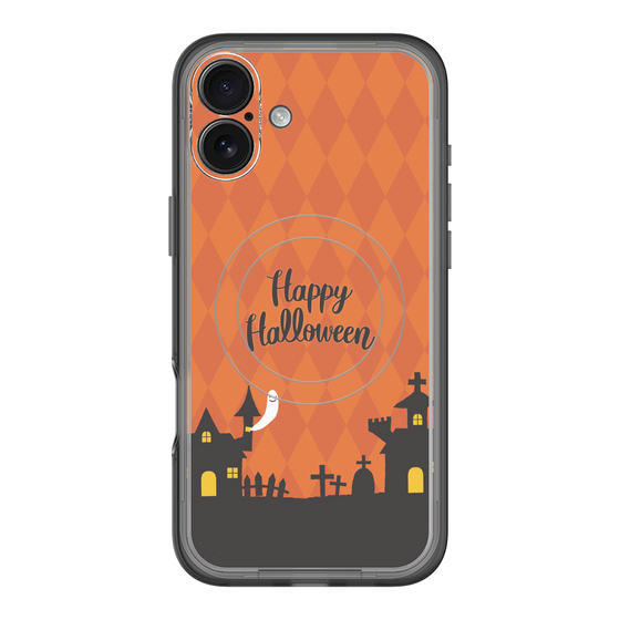 スリムプロテクションプレミアムケース with MagSafe［ Halloween World - Orange ］