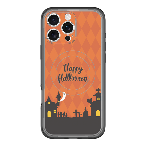 スリムプロテクションプレミアムケース with MagSafe［ Halloween World - Orange ］