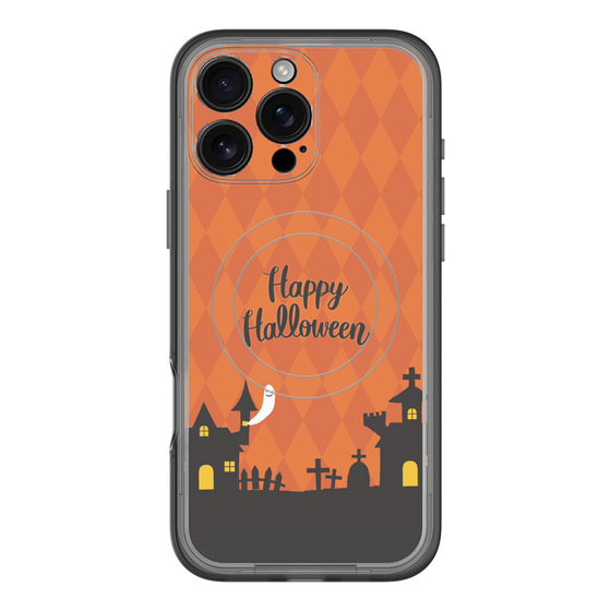 スリムプロテクションプレミアムケース with MagSafe［ Halloween World - Orange ］