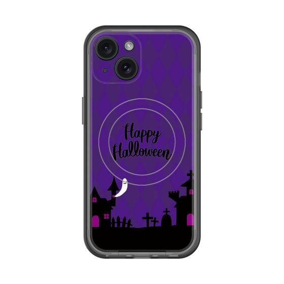 スリムプロテクションプレミアムケース with MagSafe［ Halloween World - Purple ］
