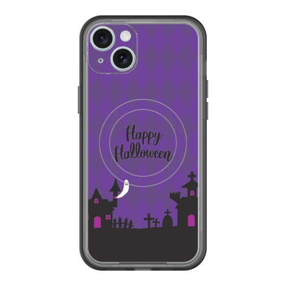 スリムプロテクションプレミアムケース with MagSafe［ Halloween World - Purple ］