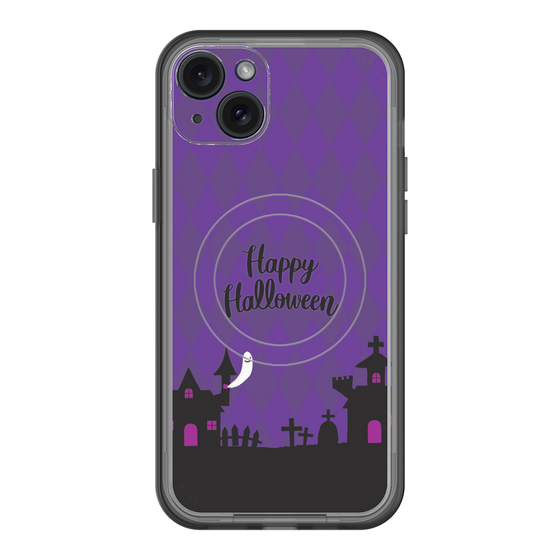 スリムプロテクションプレミアムケース with MagSafe［ Halloween World - Purple ］