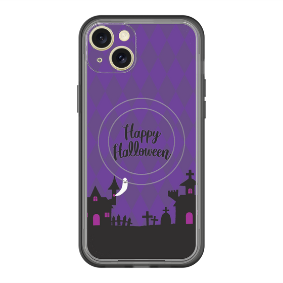 スリムプロテクションプレミアムケース with MagSafe［ Halloween World - Purple ］