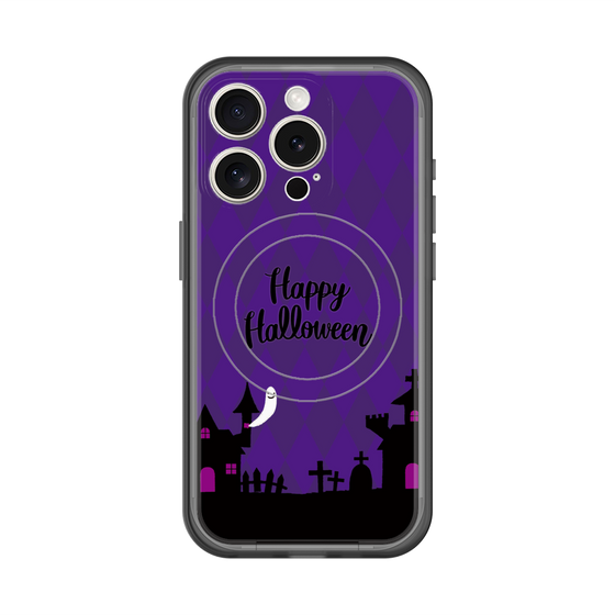 スリムプロテクションプレミアムケース with MagSafe［ Halloween World - Purple ］