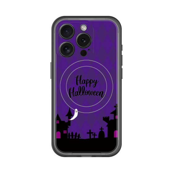 スリムプロテクションプレミアムケース with MagSafe［ Halloween World - Purple ］