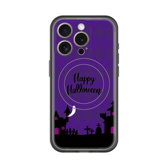 スリムプロテクションプレミアムケース with MagSafe［ Halloween World - Purple ］