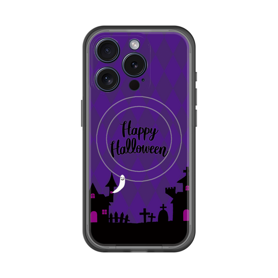 スリムプロテクションプレミアムケース with MagSafe［ Halloween World - Purple ］