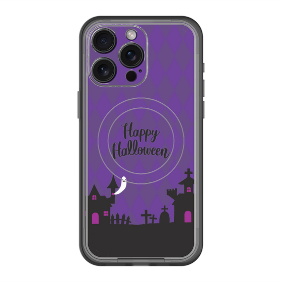 スリムプロテクションプレミアムケース with MagSafe［ Halloween World - Purple ］