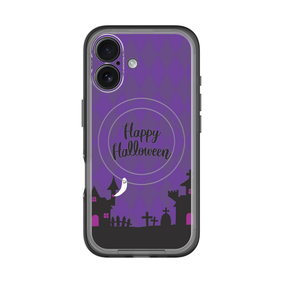 スリムプロテクションプレミアムケース with MagSafe［ Halloween World - Purple ］