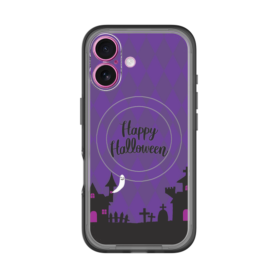 スリムプロテクションプレミアムケース with MagSafe［ Halloween World - Purple ］
