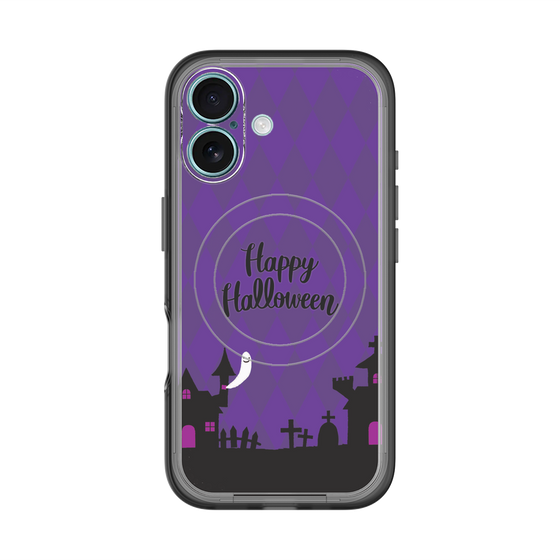 スリムプロテクションプレミアムケース with MagSafe［ Halloween World - Purple ］