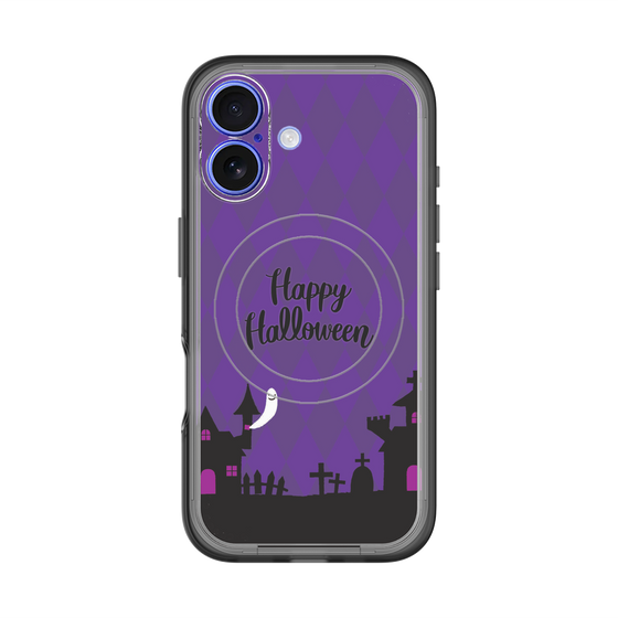 スリムプロテクションプレミアムケース with MagSafe［ Halloween World - Purple ］