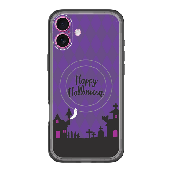 スリムプロテクションプレミアムケース with MagSafe［ Halloween World - Purple ］