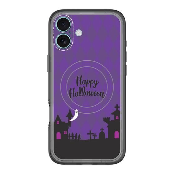 スリムプロテクションプレミアムケース with MagSafe［ Halloween World - Purple ］