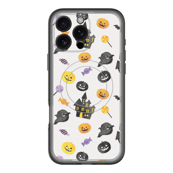 スリムプロテクションプレミアムケース with MagSafe［ Halloween Party - White ］