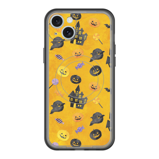スリムプロテクションプレミアムケース with MagSafe［ Halloween Party - Orange ］