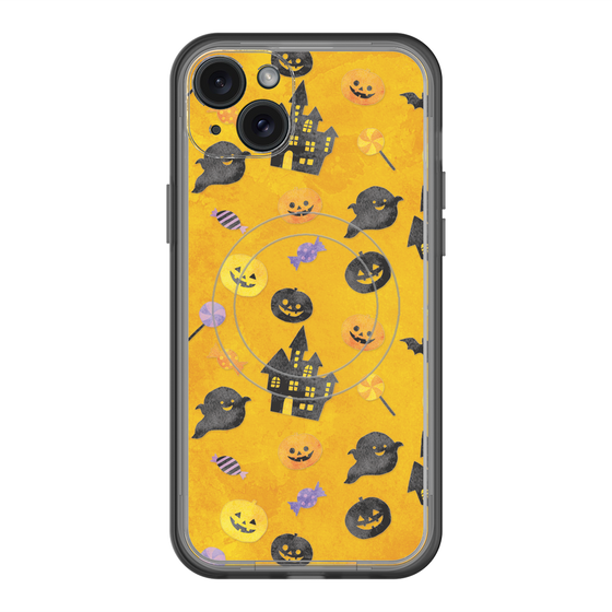 スリムプロテクションプレミアムケース with MagSafe［ Halloween Party - Orange ］