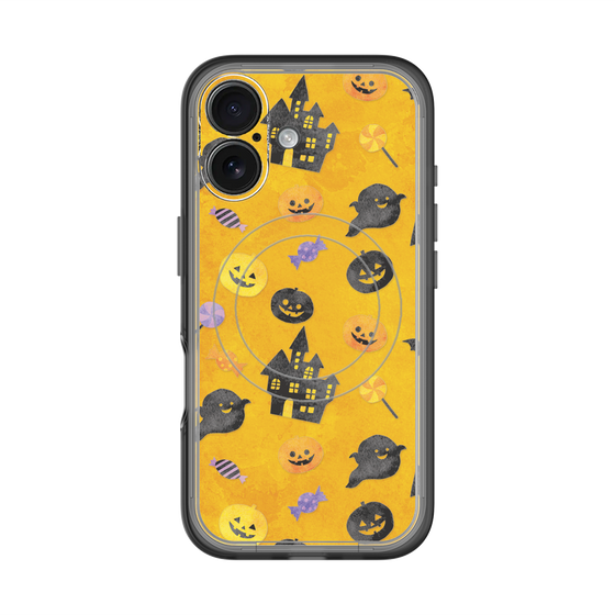 スリムプロテクションプレミアムケース with MagSafe［ Halloween Party - Orange ］