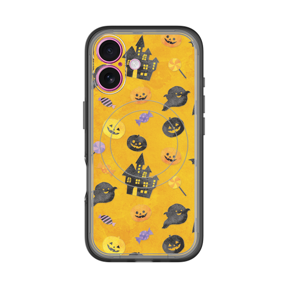 スリムプロテクションプレミアムケース with MagSafe［ Halloween Party - Orange ］