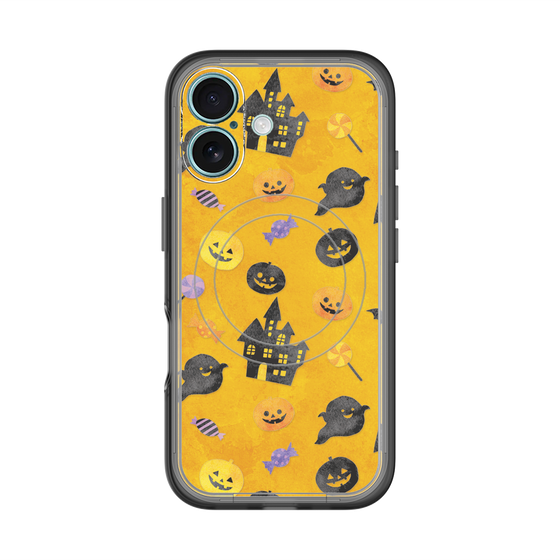 スリムプロテクションプレミアムケース with MagSafe［ Halloween Party - Orange ］