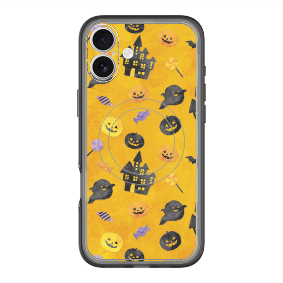 スリムプロテクションプレミアムケース with MagSafe［ Halloween Party - Orange ］