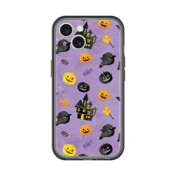 スリムプロテクションプレミアムケース with MagSafe［ Halloween Party - Purple ］