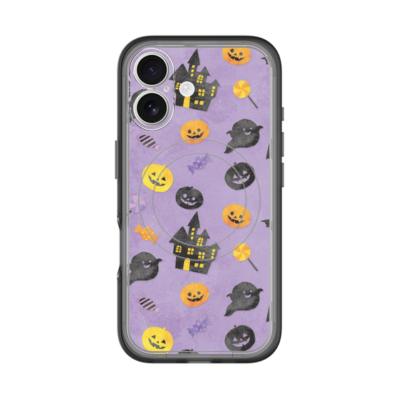 スリムプロテクションプレミアムケース with MagSafe［ Halloween Party - Purple ］