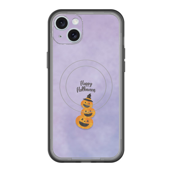 スリムプロテクションプレミアムケース with MagSafe［ Happy Halloween - Pumpkin ］