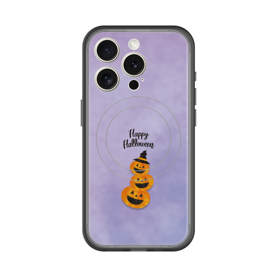 スリムプロテクションプレミアムケース with MagSafe［ Happy Halloween - Pumpkin ］