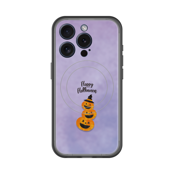 スリムプロテクションプレミアムケース with MagSafe［ Happy Halloween - Pumpkin ］