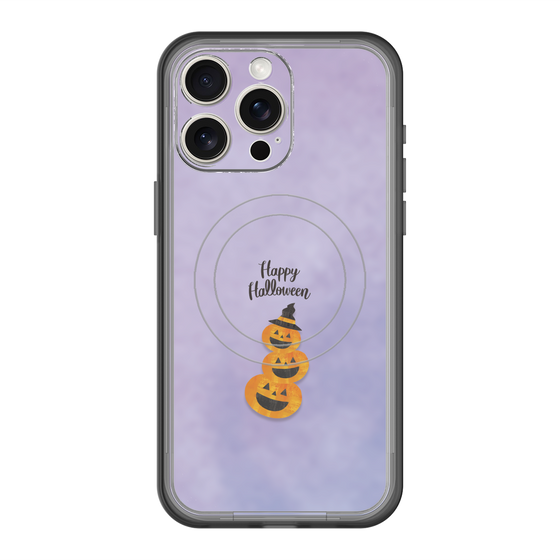 スリムプロテクションプレミアムケース with MagSafe［ Happy Halloween - Pumpkin ］
