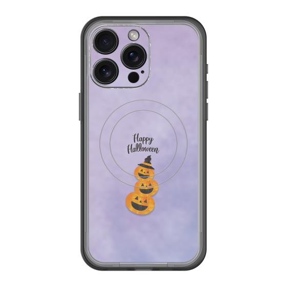 スリムプロテクションプレミアムケース with MagSafe［ Happy Halloween - Pumpkin ］