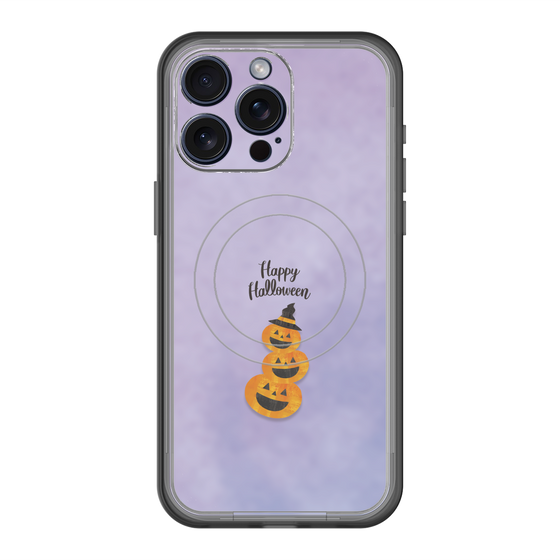 スリムプロテクションプレミアムケース with MagSafe［ Happy Halloween - Pumpkin ］