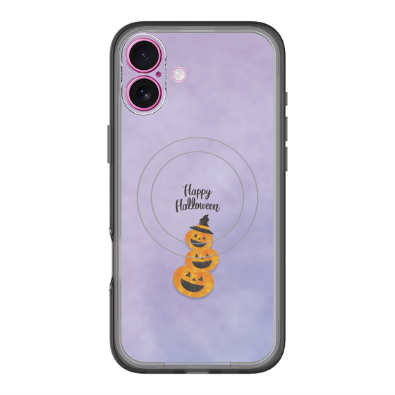 スリムプロテクションプレミアムケース with MagSafe［ Happy Halloween - Pumpkin ］