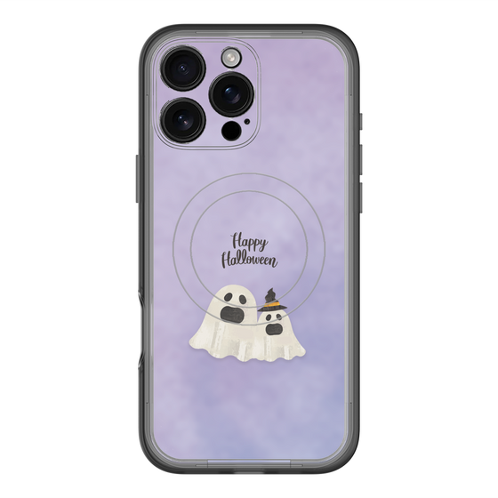 スリムプロテクションプレミアムケース with MagSafe［ Happy Halloween - Ghost ］