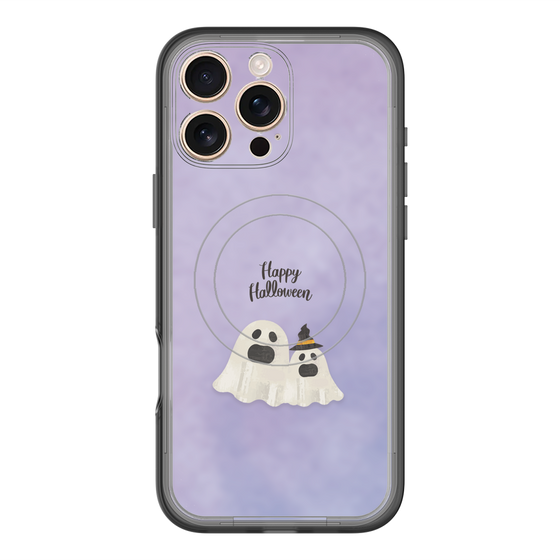 スリムプロテクションプレミアムケース with MagSafe［ Happy Halloween - Ghost ］