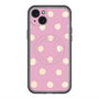 スリムプロテクションプレミアムケース with MagSafe［ 水彩ドット・レトロカラー - Pink ］