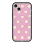 スリムプロテクションプレミアムケース with MagSafe［ 水彩ドット・レトロカラー - Pink ］