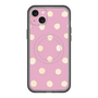 スリムプロテクションプレミアムケース with MagSafe［ 水彩ドット・レトロカラー - Pink ］