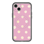 スリムプロテクションプレミアムケース with MagSafe［ 水彩ドット・レトロカラー - Pink ］