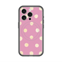 スリムプロテクションプレミアムケース with MagSafe［ 水彩ドット・レトロカラー - Pink ］