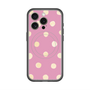 スリムプロテクションプレミアムケース with MagSafe［ 水彩ドット・レトロカラー - Pink ］