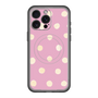 スリムプロテクションプレミアムケース with MagSafe［ 水彩ドット・レトロカラー - Pink ］
