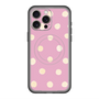 スリムプロテクションプレミアムケース with MagSafe［ 水彩ドット・レトロカラー - Pink ］