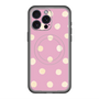 スリムプロテクションプレミアムケース with MagSafe［ 水彩ドット・レトロカラー - Pink ］
