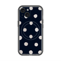 スリムプロテクションプレミアムケース with MagSafe［ 水彩ドット・レトロカラー - Navy ］