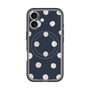スリムプロテクションプレミアムケース with MagSafe［ 水彩ドット・レトロカラー - Navy ］