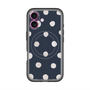 スリムプロテクションプレミアムケース with MagSafe［ 水彩ドット・レトロカラー - Navy ］