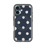 スリムプロテクションプレミアムケース with MagSafe［ 水彩ドット・レトロカラー - Navy ］
