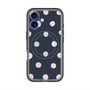 スリムプロテクションプレミアムケース with MagSafe［ 水彩ドット・レトロカラー - Navy ］